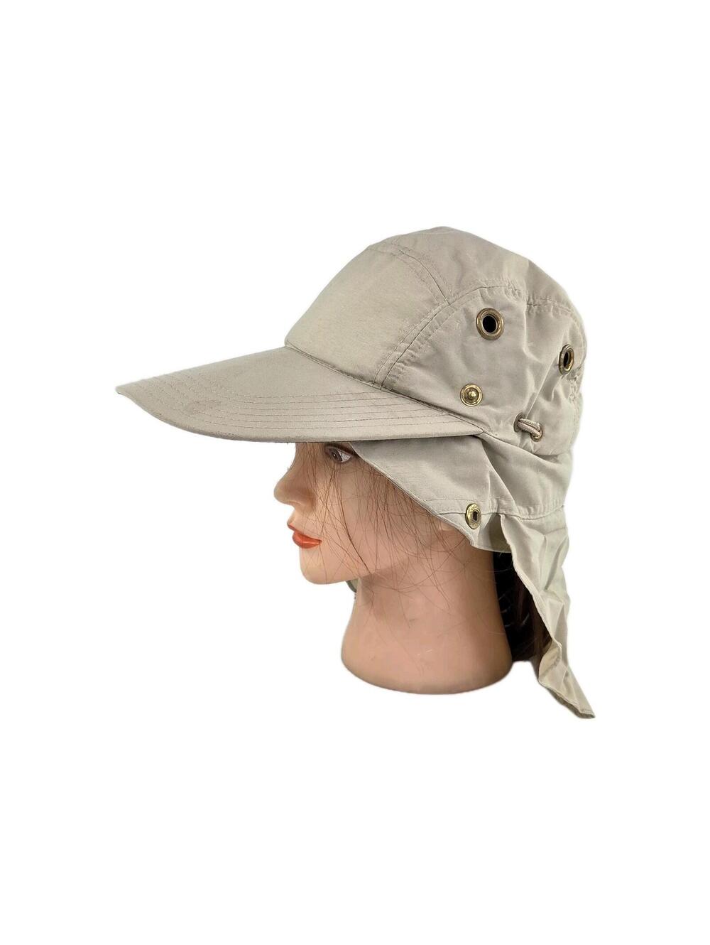 Tilley Endurables Sun Cap Size S-M UPF 50+ Vented Neck Flap Shield Cap Hats